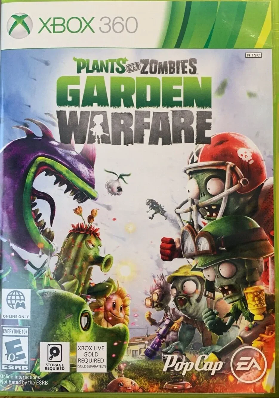 Plants vs Zombies Garden Warfare XBox 360 Microsoft COMPLETE CIB VERY Fast Ship!